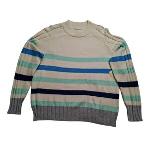NWT ST JOHN'S BAY Women’s Pullover  Striped Crew Neck Sweater Size XL